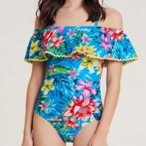 Tropical Floral girl 14 years Swimsuit